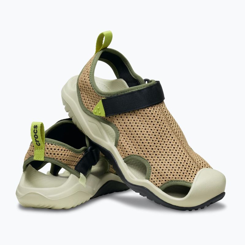 Férfi Crocs Swiftwater Mesh Deck szandál szepia 6