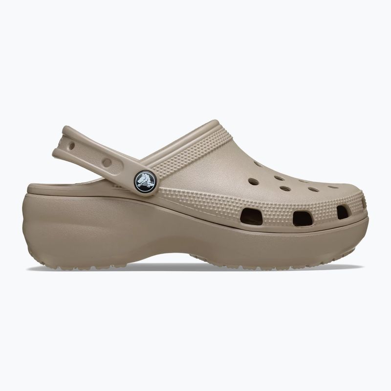 Női papucsok Crocs Classic Platform Clog taupe 2
