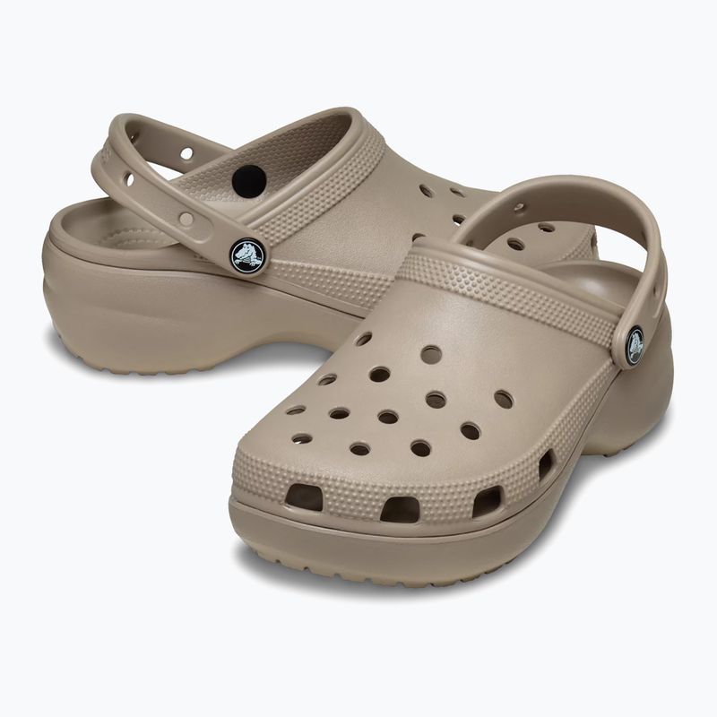 Női papucsok Crocs Classic Platform Clog taupe 3