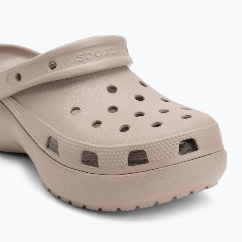 Női papucsok Crocs Classic Platform Clog taupe 8