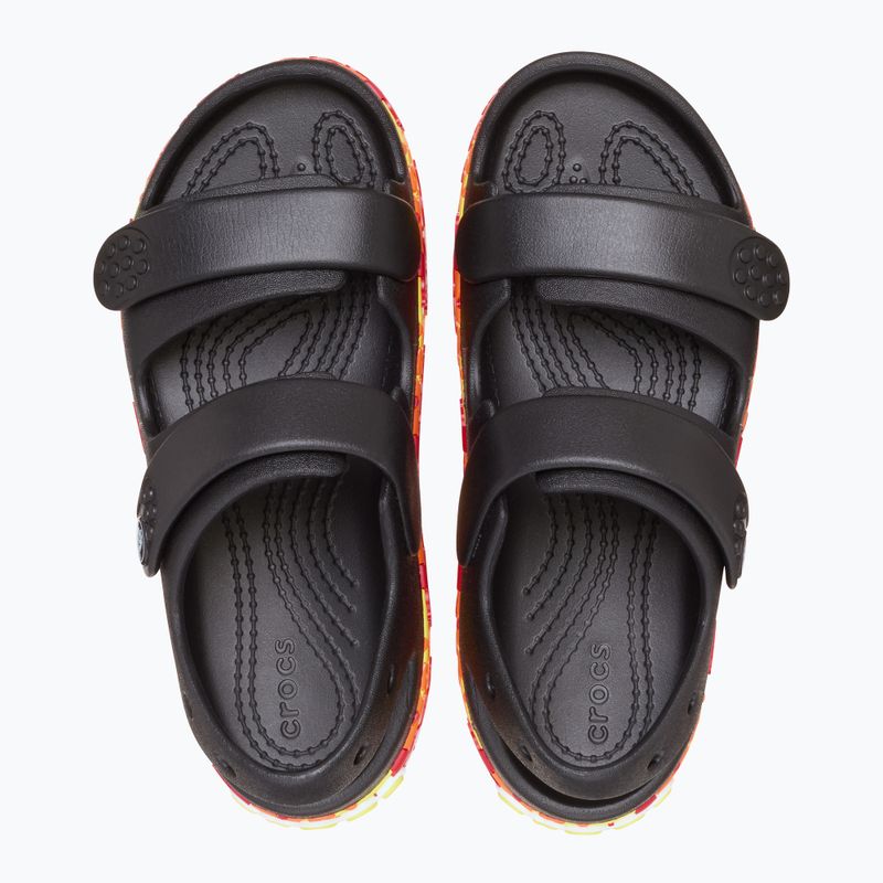 Crocs Crocband Cruiser Flames fekete gyermek szandálok 5