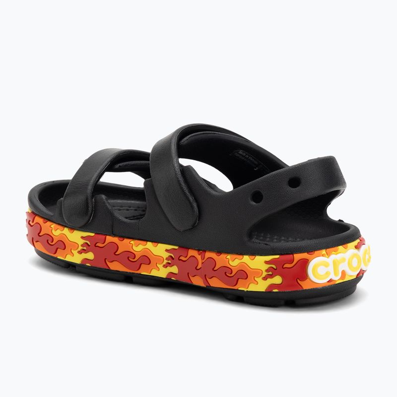 Crocs Crocband Cruiser Flames fekete gyermek szandálok 3