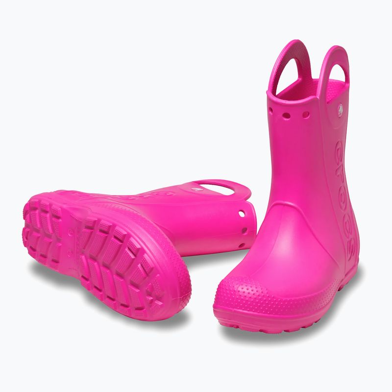 Gyerek gumicsizma Crocs Handle It Rain Boot Kids Pink Crush 3