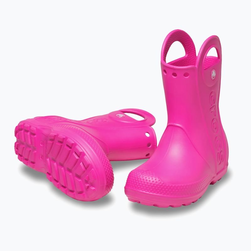 Gyerek gumicsizma Crocs Handle It Rain Boot Kids Toddler pink crush 10