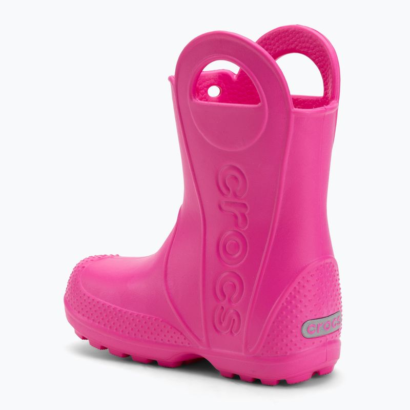 Gyerek gumicsizma Crocs Handle It Rain Boot Kids Toddler pink crush 3