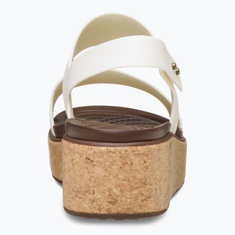 Női Crocs Brooklyn Cork Low Wedge kréta szandálok 3
