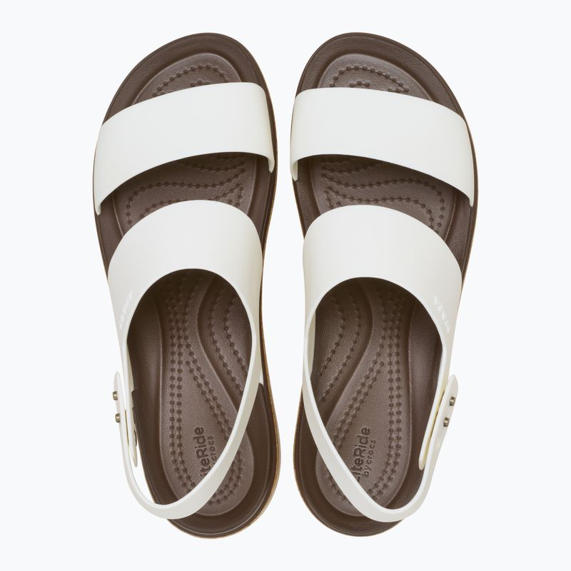 Női Crocs Brooklyn Cork Low Wedge kréta szandálok 5