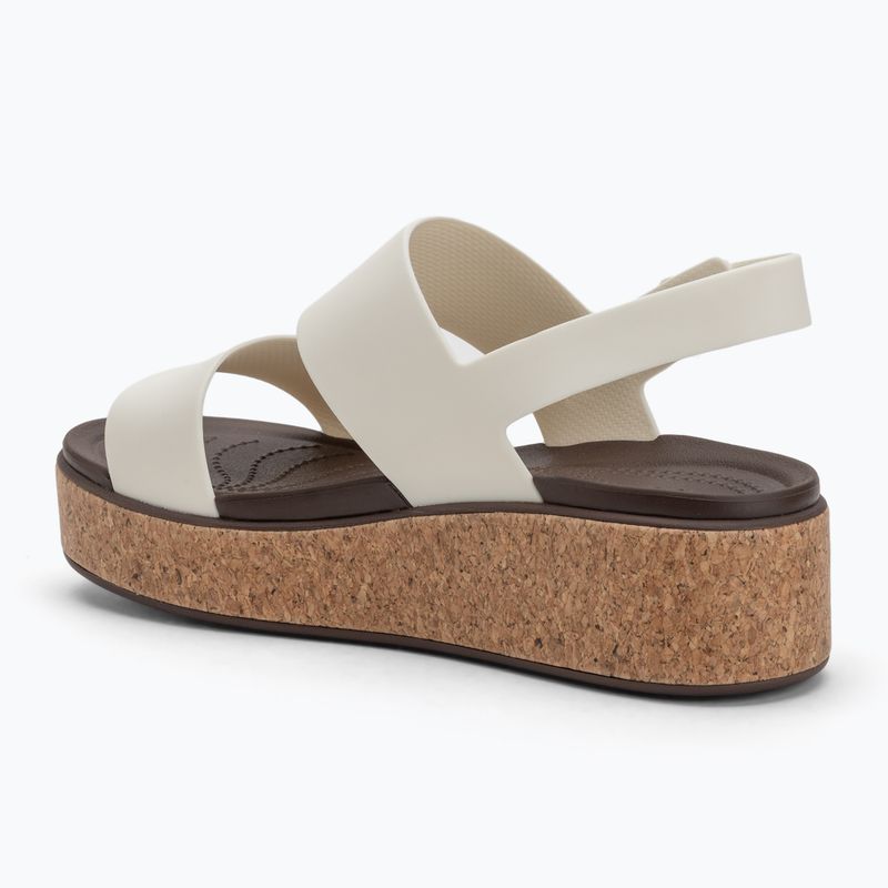 Női Crocs Brooklyn Cork Low Wedge kréta szandálok 3