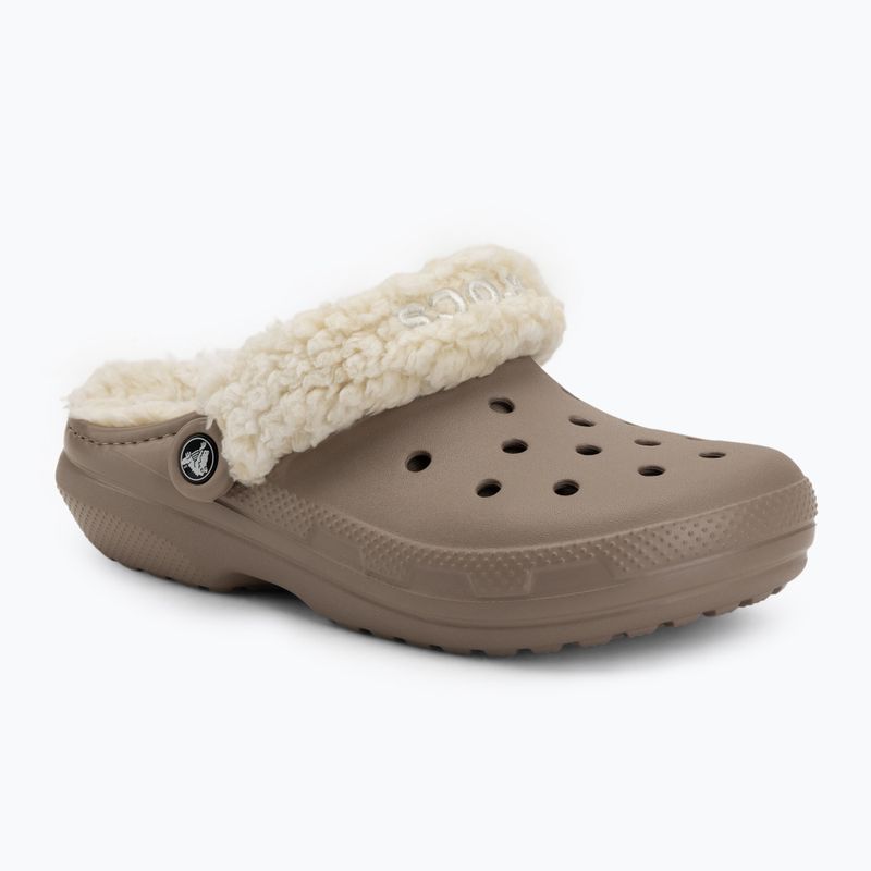 Papucsok Crocs Classic Fleece Lined mushroom