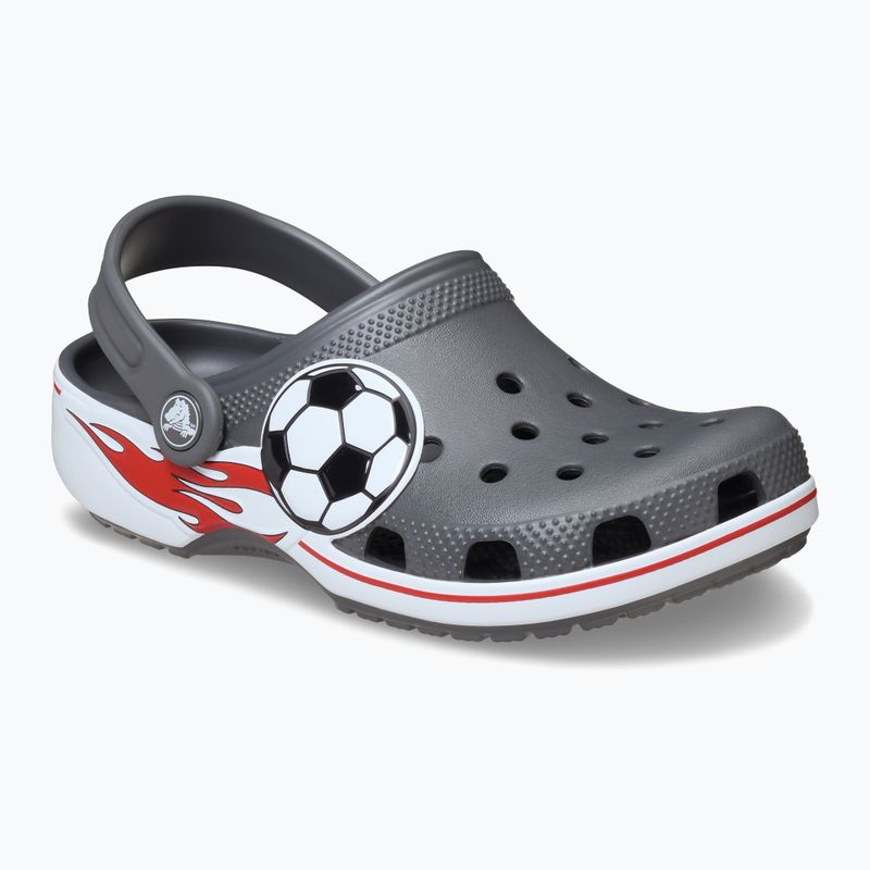 Gyerek papucsok Crocs Classic Soccer Band Clog Kids slate grey 9