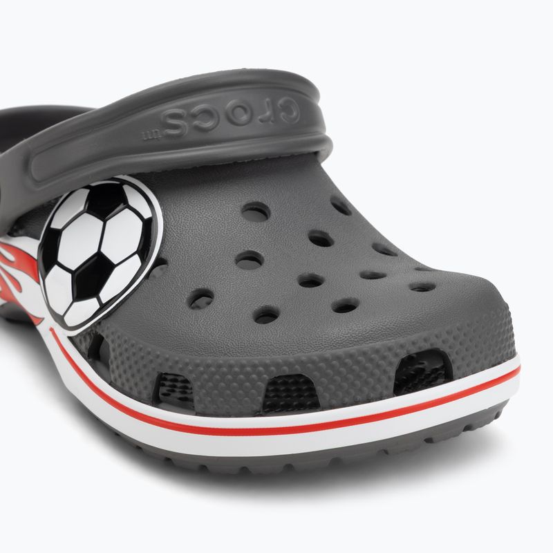 Gyerek papucsok Crocs Classic Soccer Band Clog Kids slate grey 8