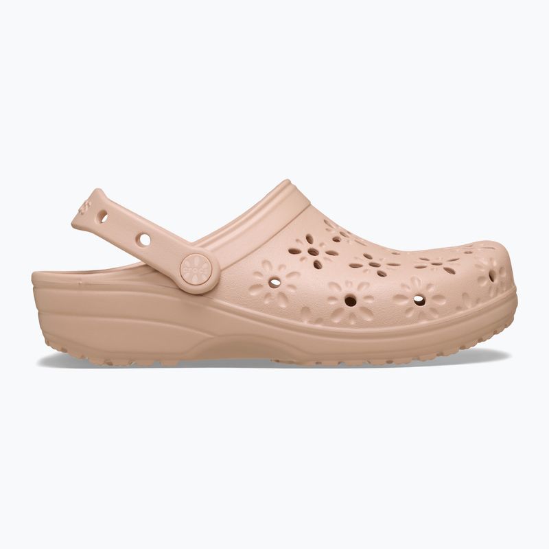 Papucsok Crocs Classic Floral Cutout Clog pink caramel 2