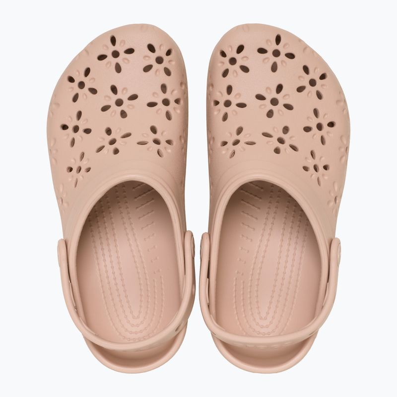 Papucsok Crocs Classic Floral Cutout Clog pink caramel 5