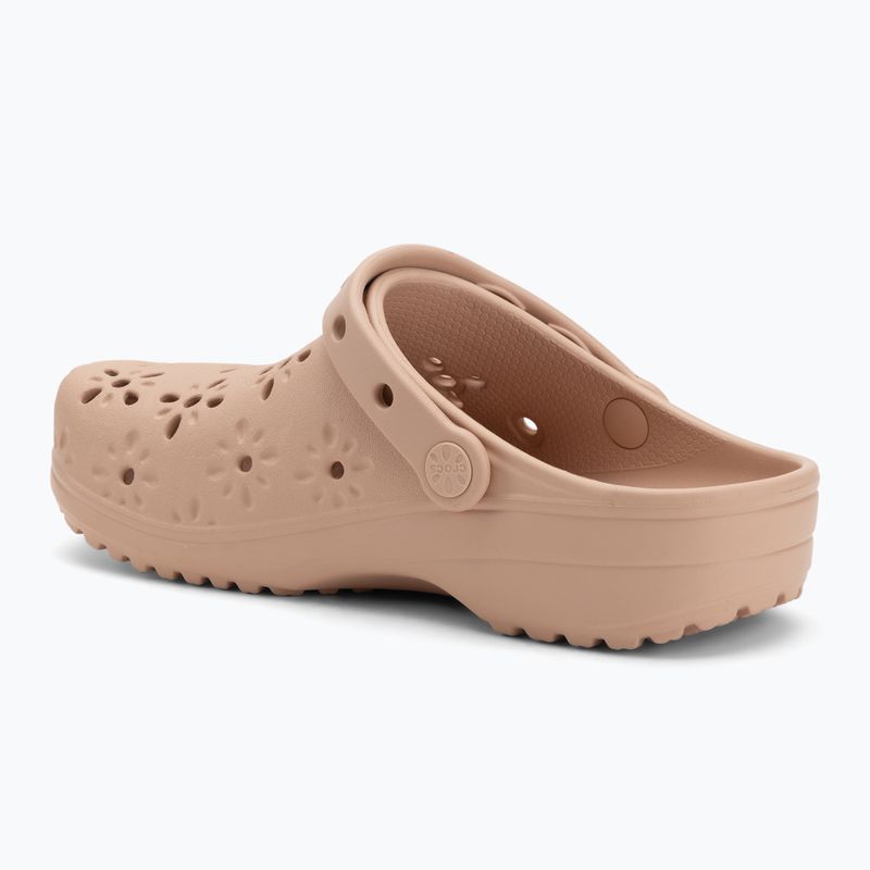Papucsok Crocs Classic Floral Cutout Clog pink caramel 4