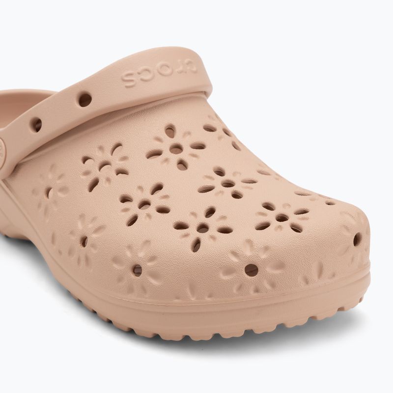 Papucsok Crocs Classic Floral Cutout Clog pink caramel 8