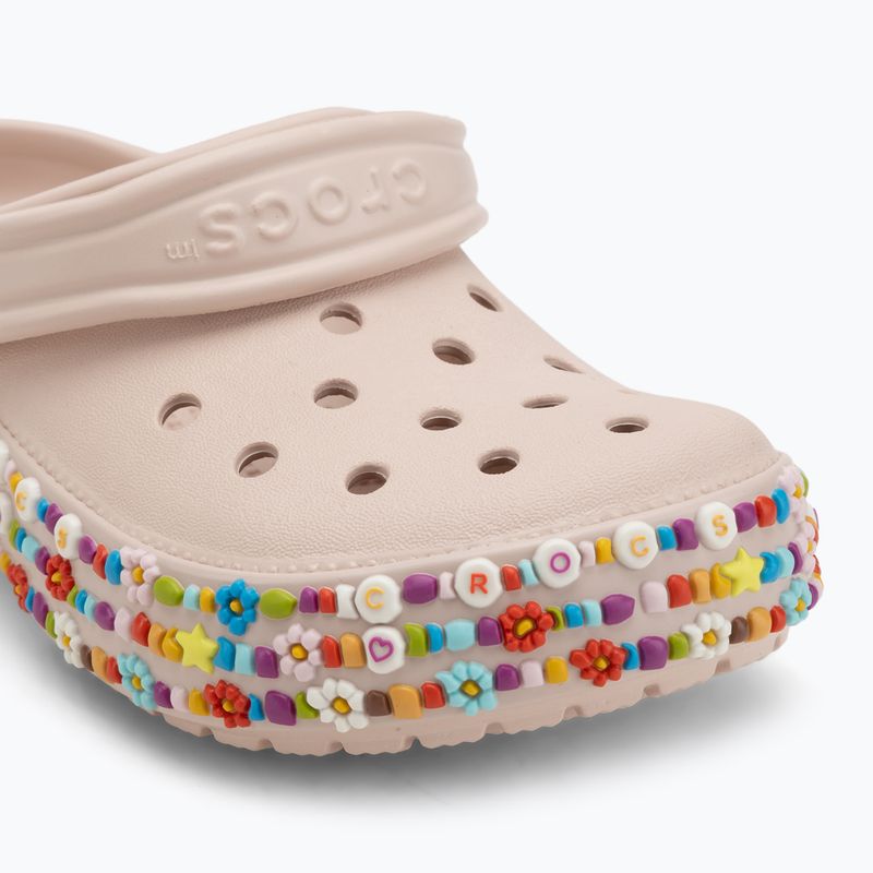 Gyerek papucsok Crocs Classic Beaded Band Clog Kids quartz 8
