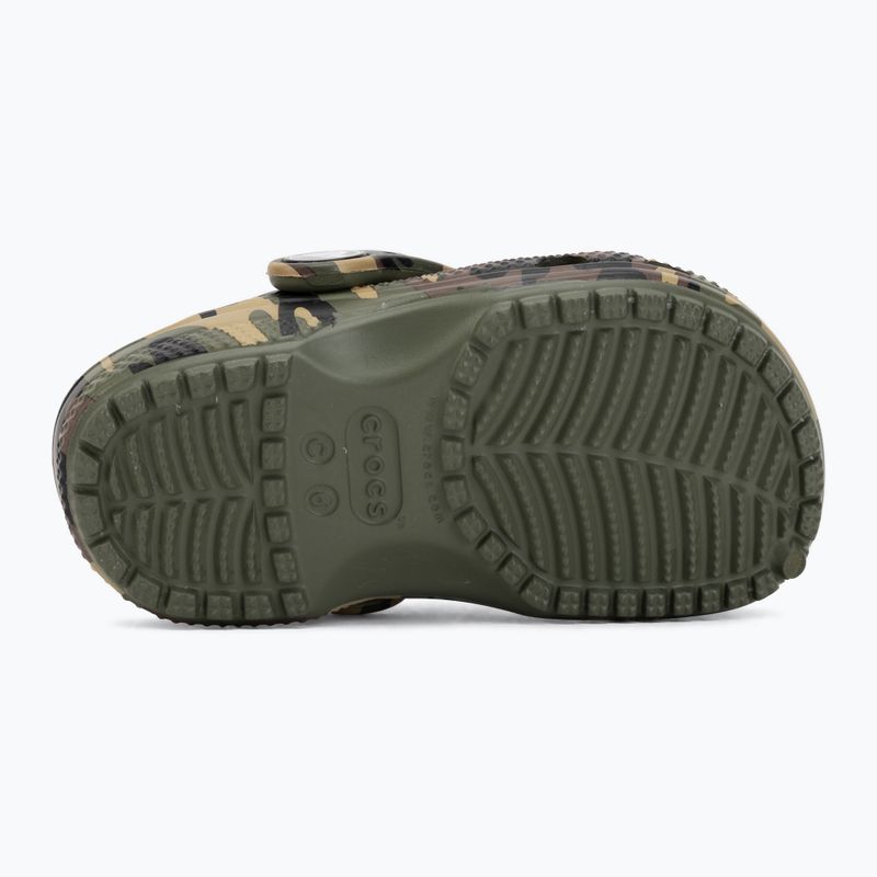 Gyerek papucsok Crocs Classic Camouflage Toddler army green/multi 5