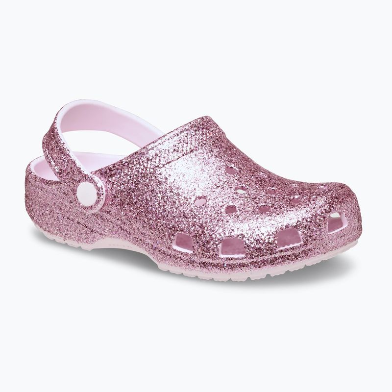Gyerek papucsok Crocs Classic Chunky Glitter pink milk 9