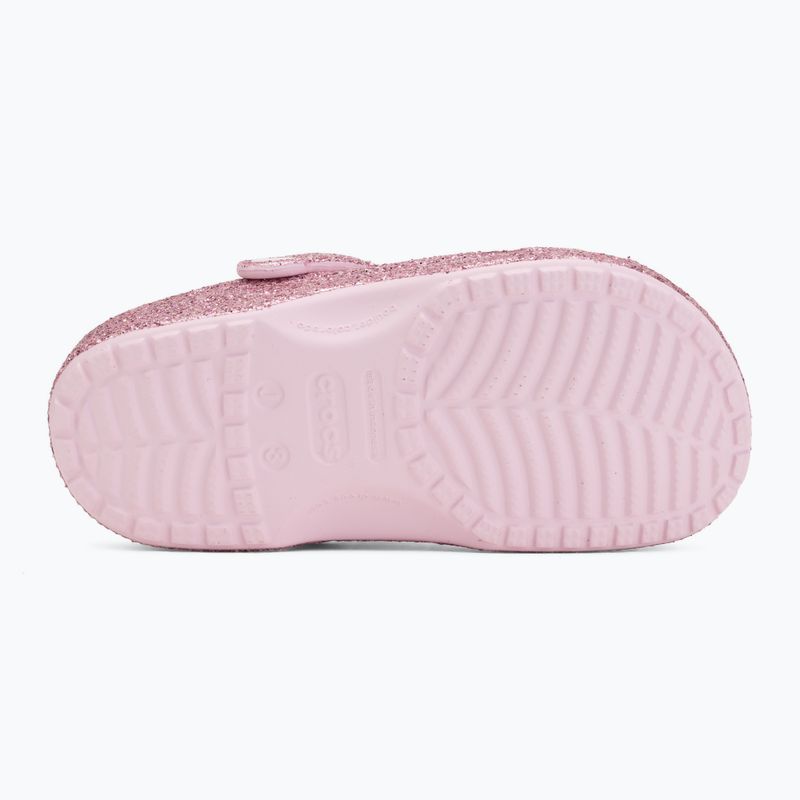 Gyerek papucsok Crocs Classic Chunky Glitter pink milk 5