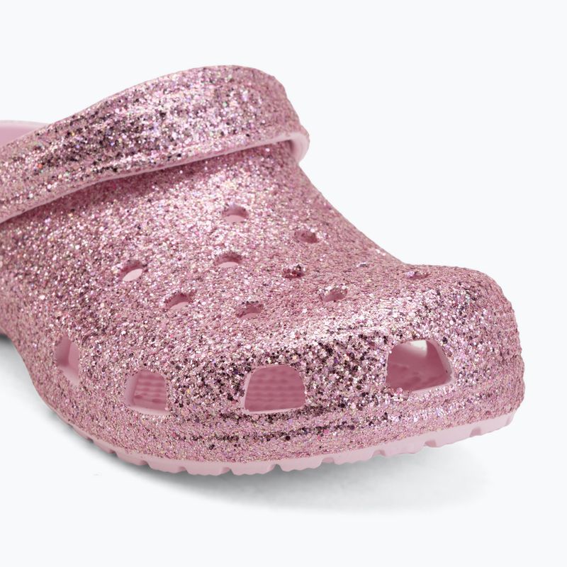 Gyerek papucsok Crocs Classic Chunky Glitter pink milk 8