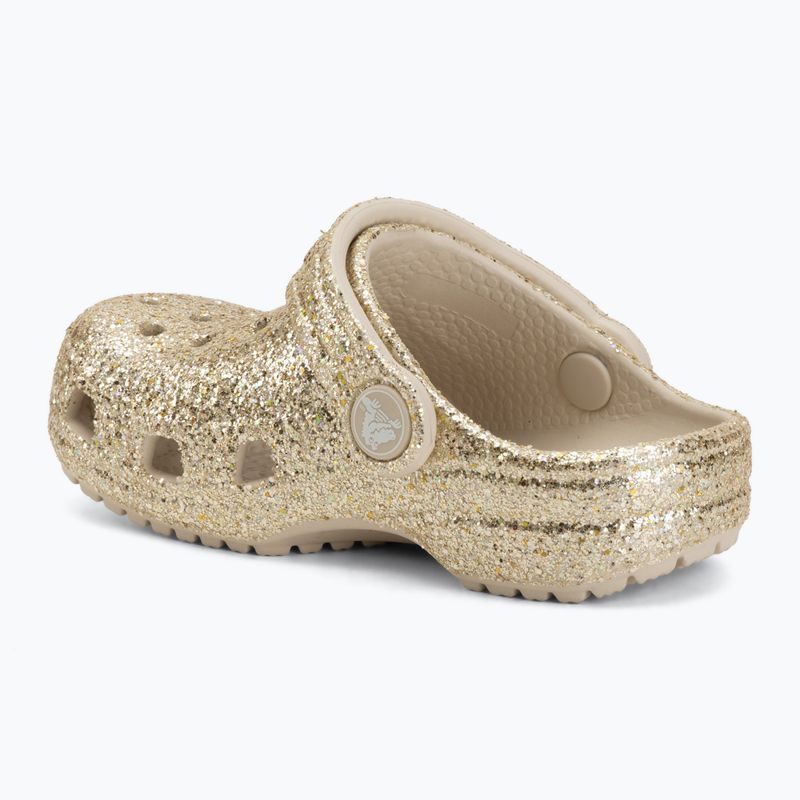 Gyerek papucsok Crocs Classic Chunky Glitter 211940 sandstone 4