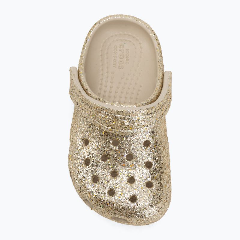 Gyerek papucsok Crocs Classic Chunky Glitter 211940 sandstone 6