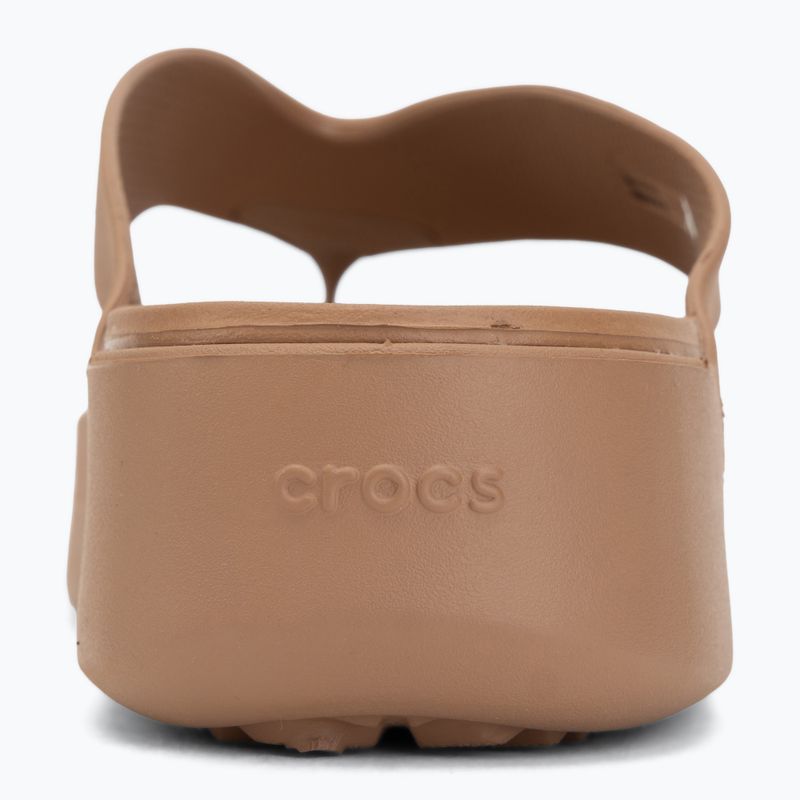Női flip-flop papucsok Crocs Gateway Platform milk chocolate 6