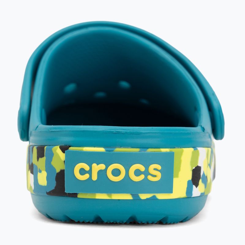 Gyerek papucsok Crocs Crockband Glow Confetti Band turbo teal/multi 7