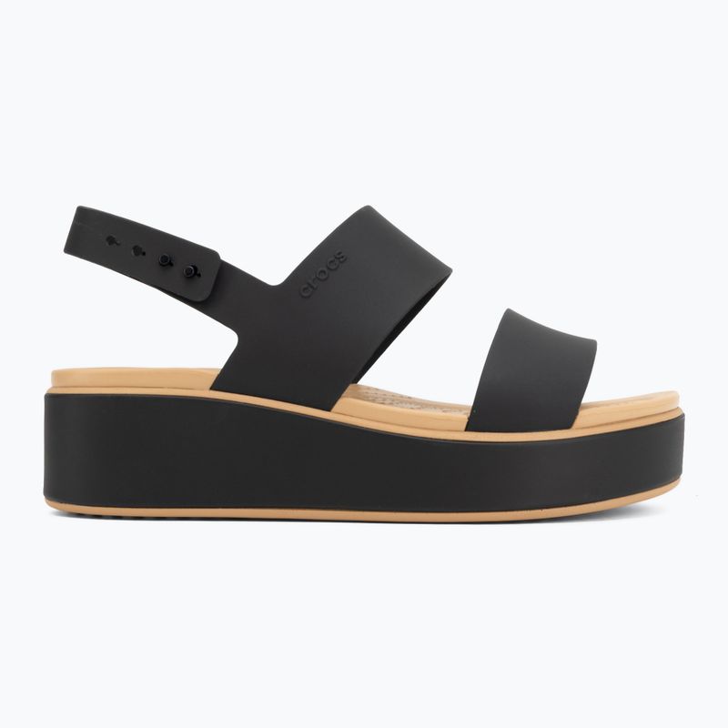 Női szandálok  Crocs Brooklyn Matte Wrap Low Wedge black/cashew 2