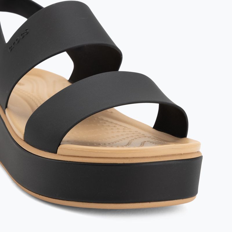 Női szandálok  Crocs Brooklyn Matte Wrap Low Wedge black/cashew 7