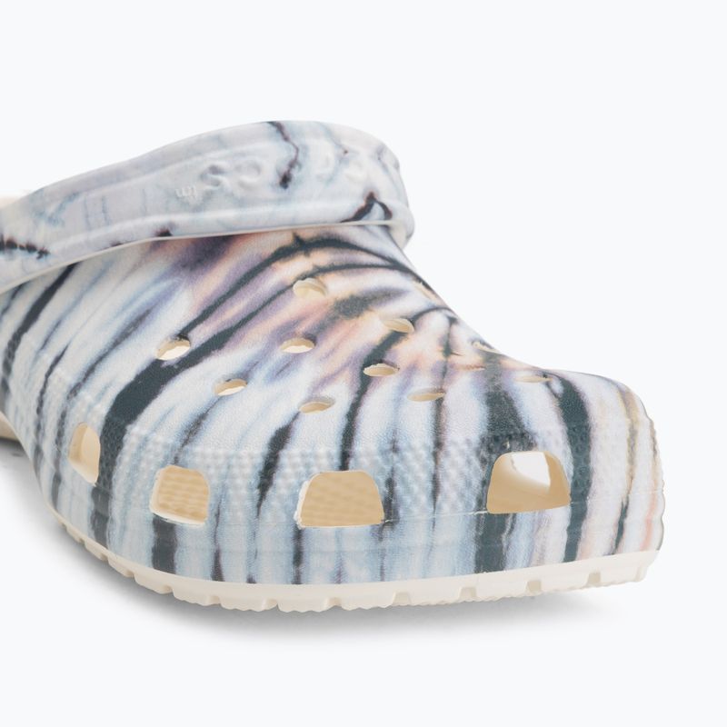 Papucsok Crocs Classic Tie Dye chalk/multi 8