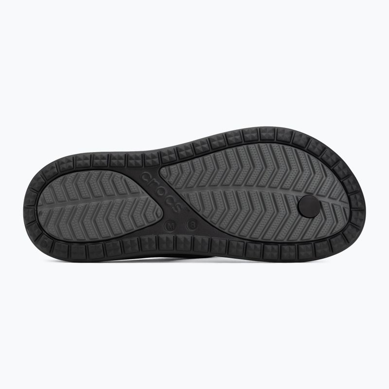 Papucsok Crocs Coast Flip black/slate grey 4