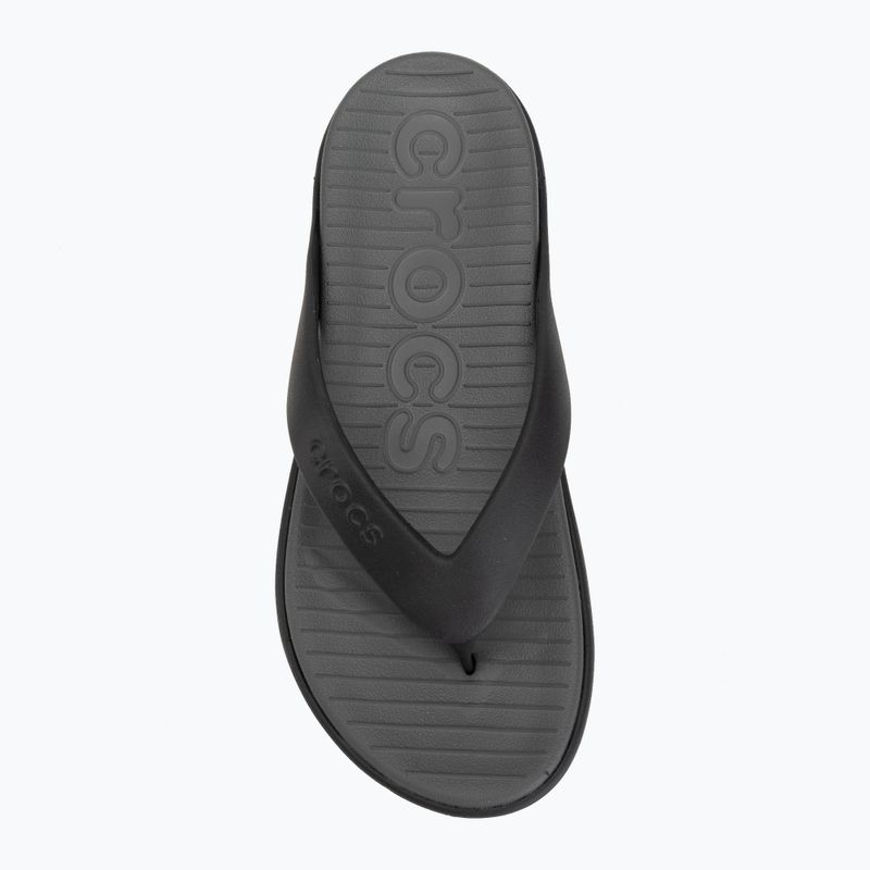 Papucsok Crocs Coast Flip black/slate grey 5
