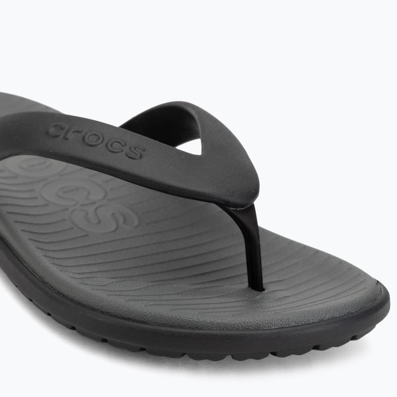 Papucsok Crocs Coast Flip black/slate grey 7