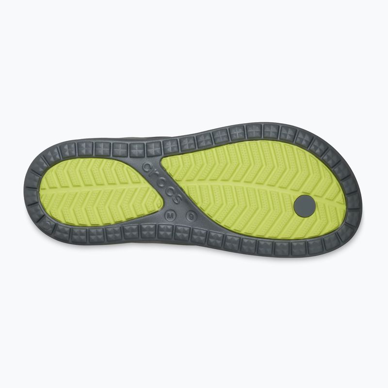 Papucsok Crocs Coast Flip slate grey/citrus 10