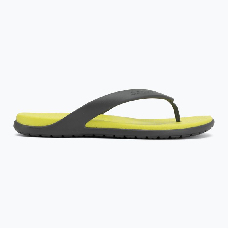 Papucsok Crocs Coast Flip slate grey/citrus 2