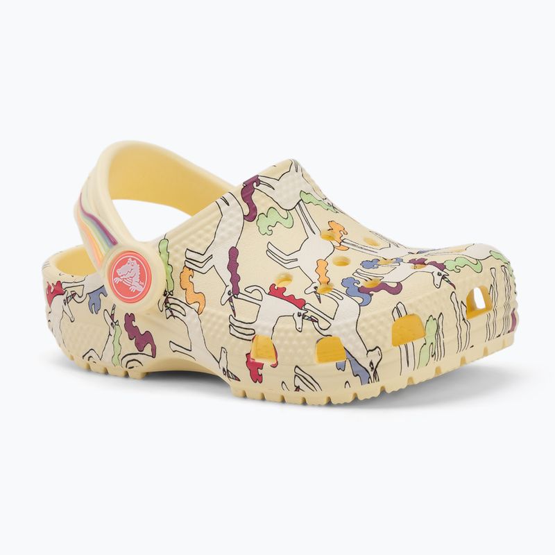 Gyerek papucsok Crocs Classic Unicorn Graphic yellow light 2