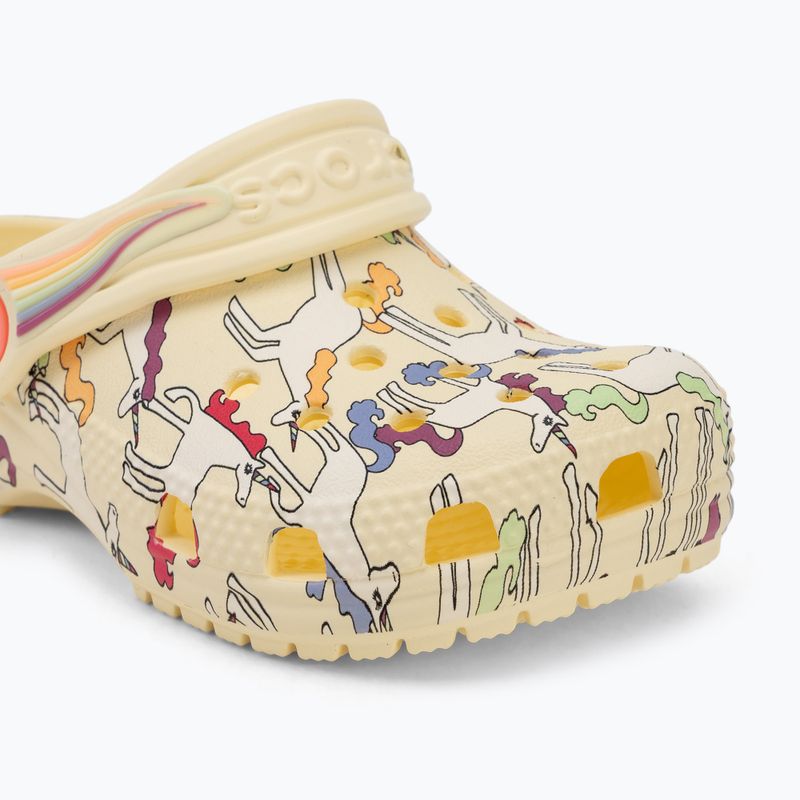 Gyerek papucsok Crocs Classic Unicorn Graphic yellow light 8