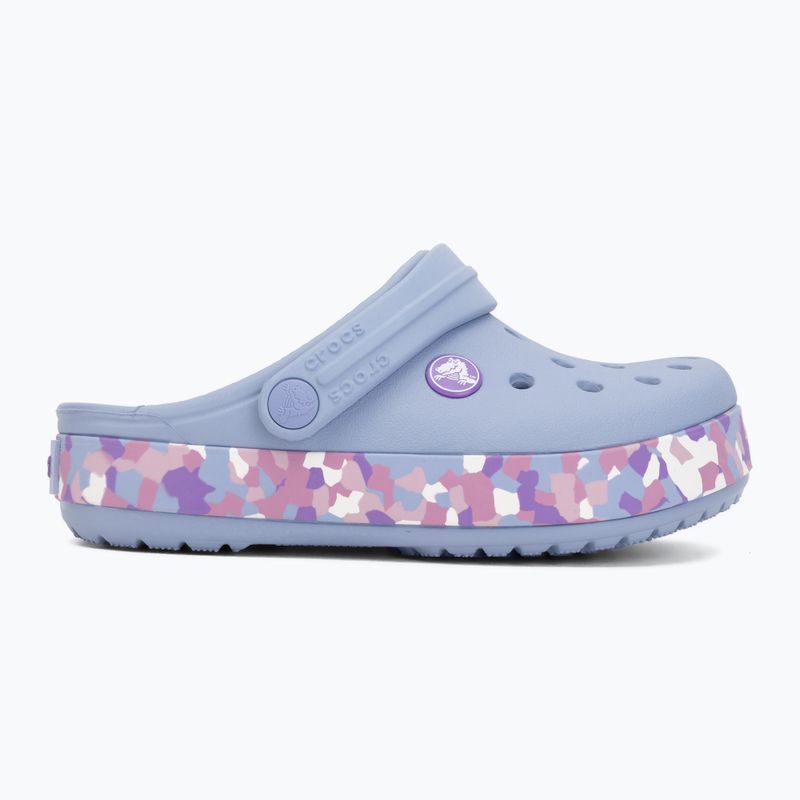 Gyerek papucsok Crocs Crockband Glow Confetti Band blue haze/multi 3