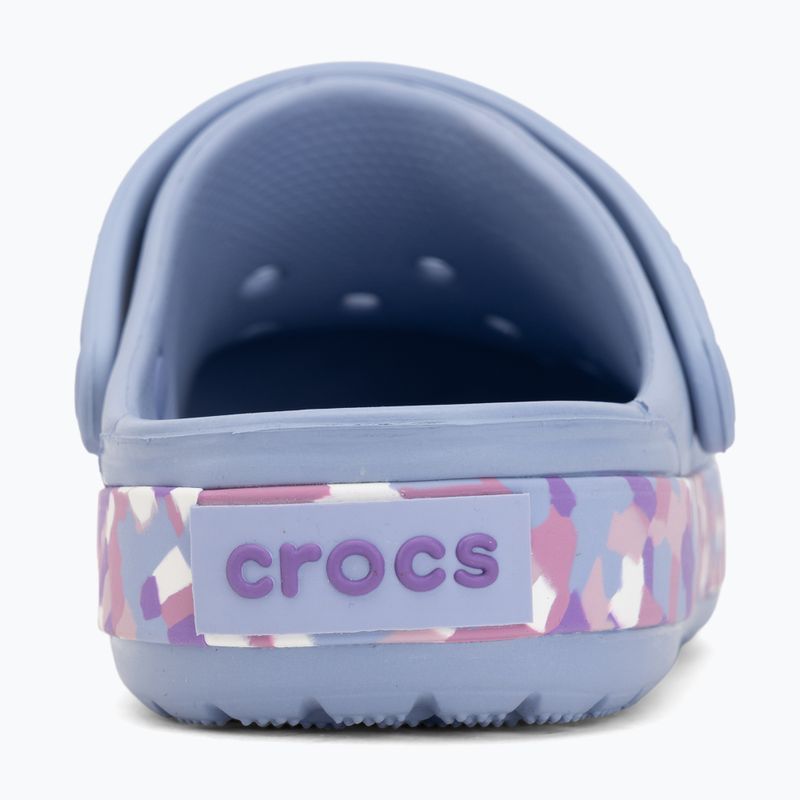 Gyerek papucsok Crocs Crockband Glow Confetti Band blue haze/multi 7