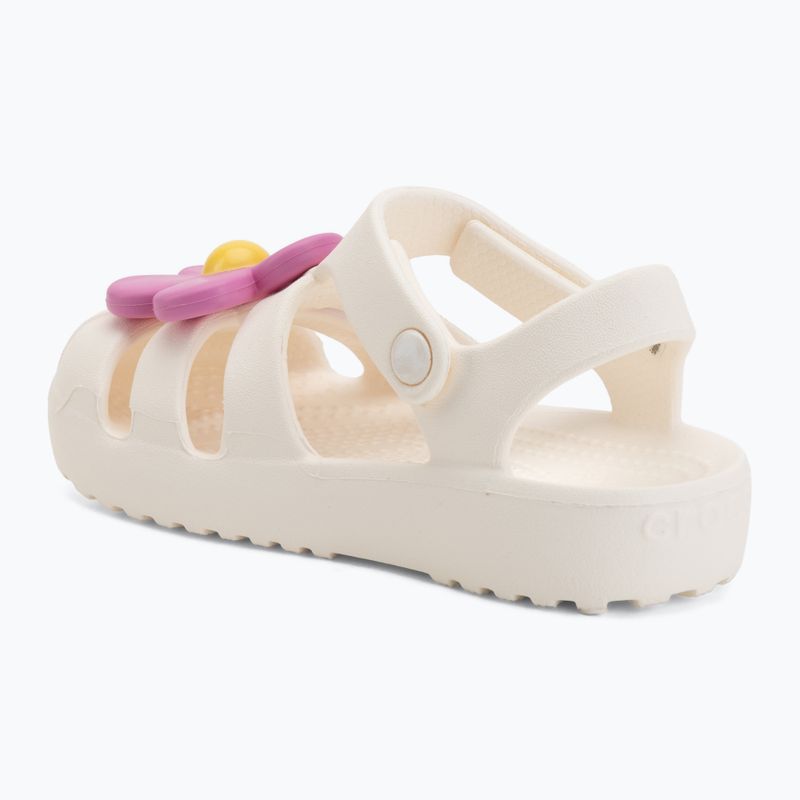 Gyerek szandál Crocs Classic Flower chalk 3