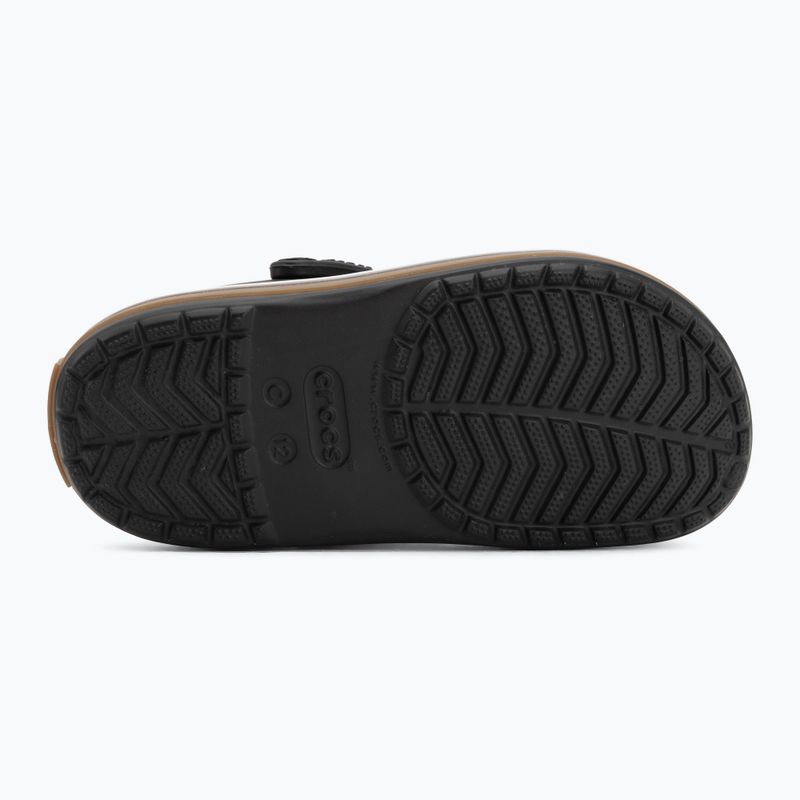 Gyerek papucsok Crocs Crocband Gum black 5