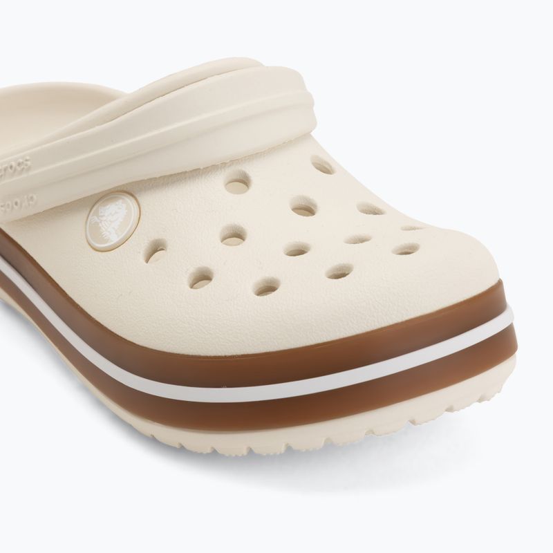Gyerek papucsok Crocs Crocband Gum summit white 8
