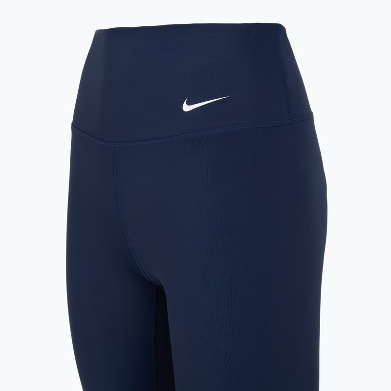 Női leggings Nike One High Waisted Capri midnight navy/fehér 10
