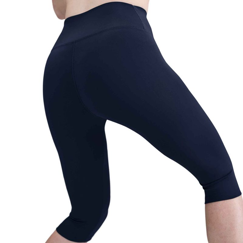 Női leggings Nike One High Waisted Capri midnight navy/fehér 5