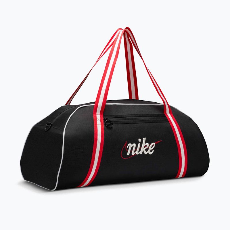 Női edzőtáska Nike Gym Club Retro 24 l black/university red/sail 2
