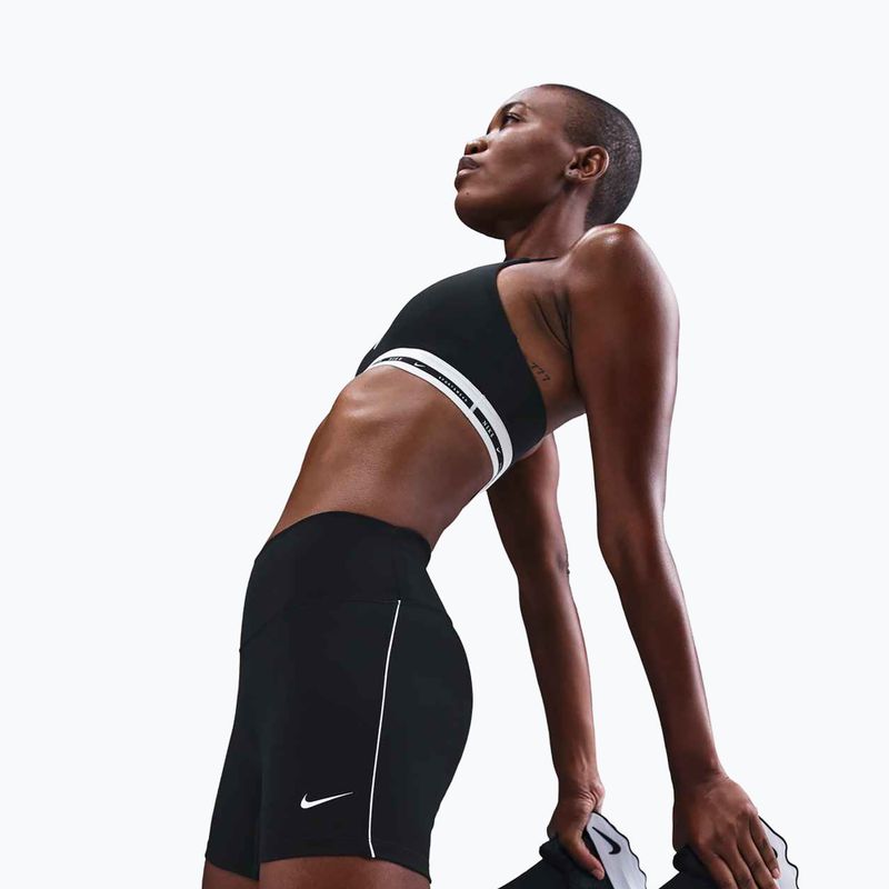 Női biciklis rövidnadrág Nike One Dri-Fit Biker 5" black/white 6