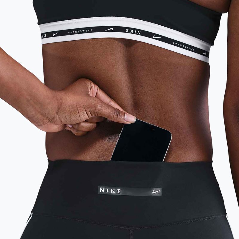 Női biciklis rövidnadrág Nike One Dri-Fit Biker 5" black/white 7