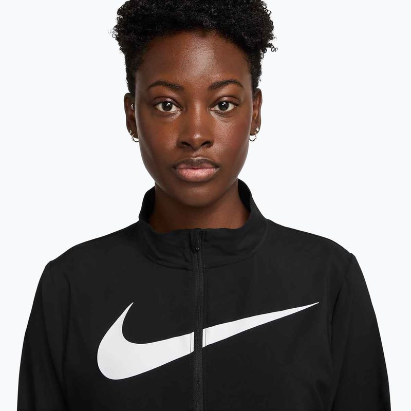 Nike Tempo Swoosh Run női futódzseki fekete/fehér 3
