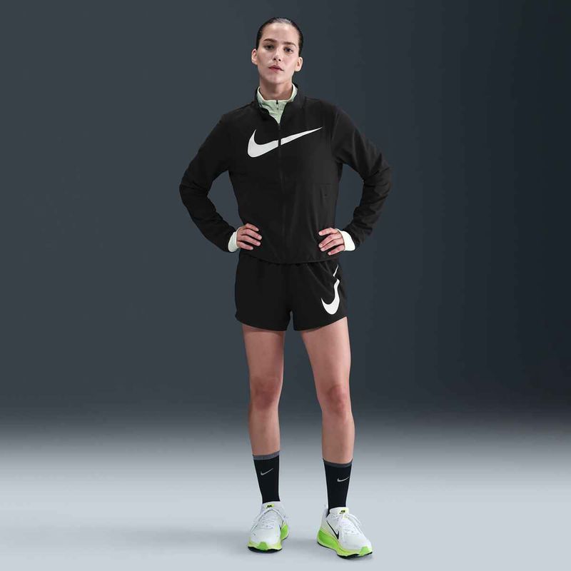 Nike Tempo Swoosh Run női futódzseki fekete/fehér 5
